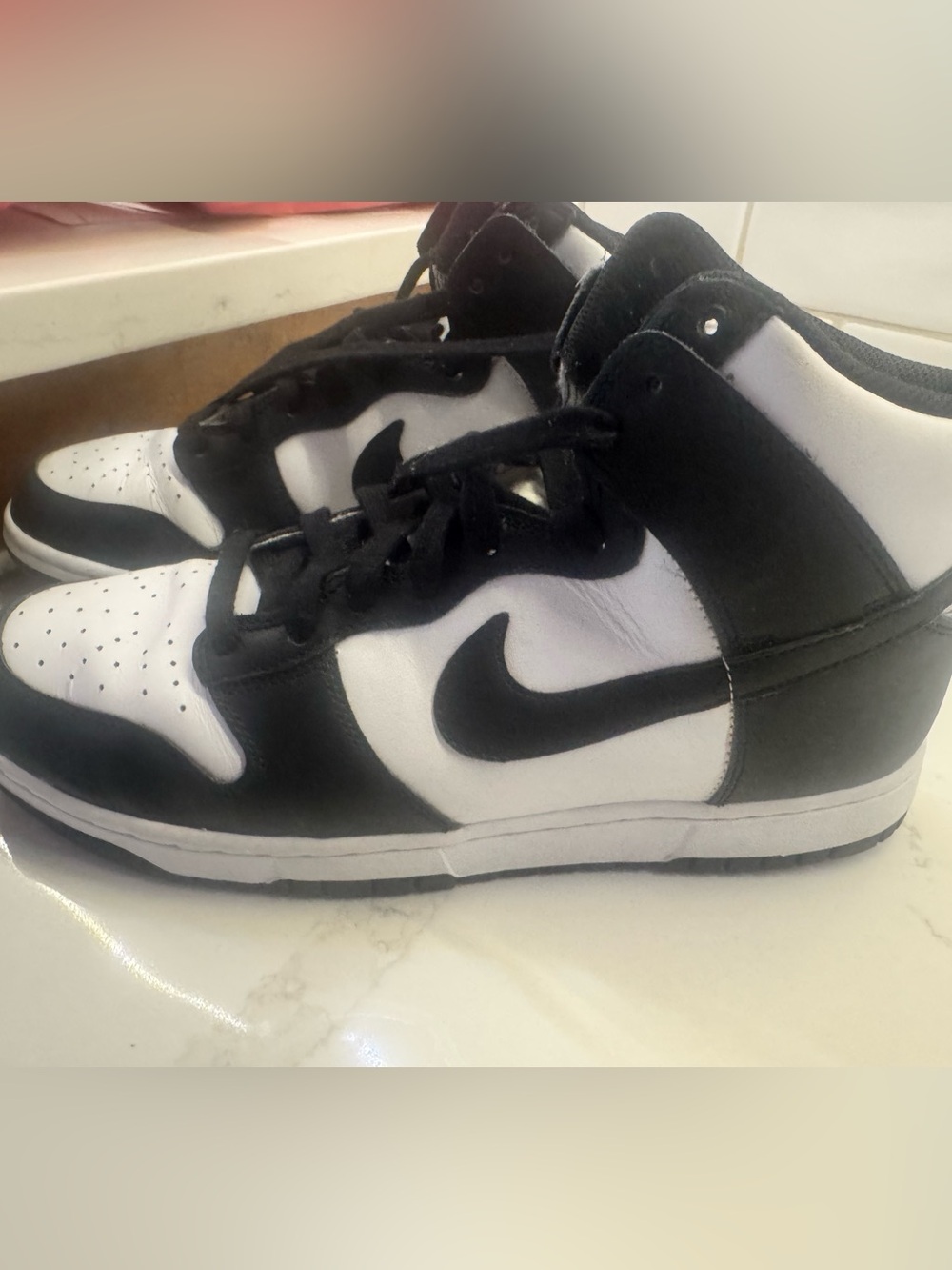 Nike Dunks High-Top Sneakers in Black and White - Classic Sport Style